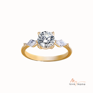 925 Sterling Silver Moissanite Ring