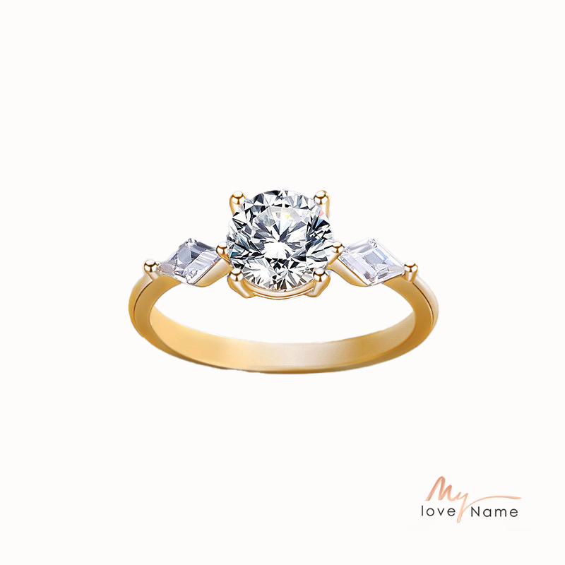 925 Sterling Silver Moissanite Ring