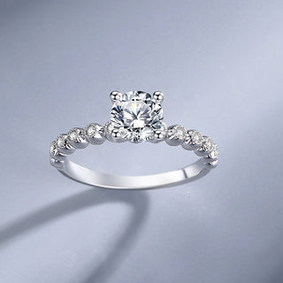 925 Sterling Silver Moissanite Ring