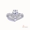 925 Sterling Silver Moissanite Ring