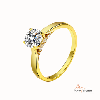 925 Sterling Silver Moissanite Ring