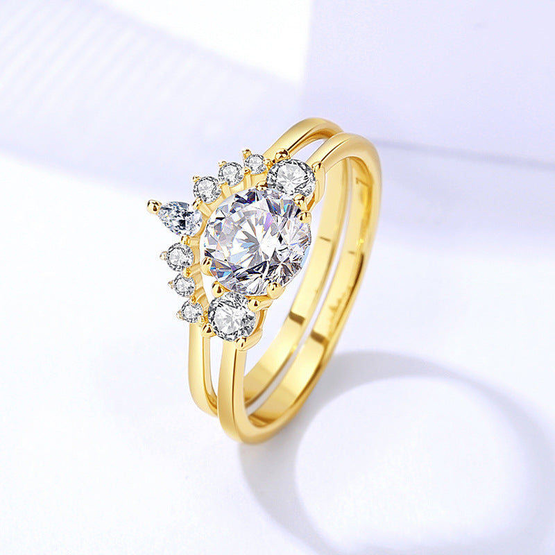 925 Sterling Silver Moissanite Ring