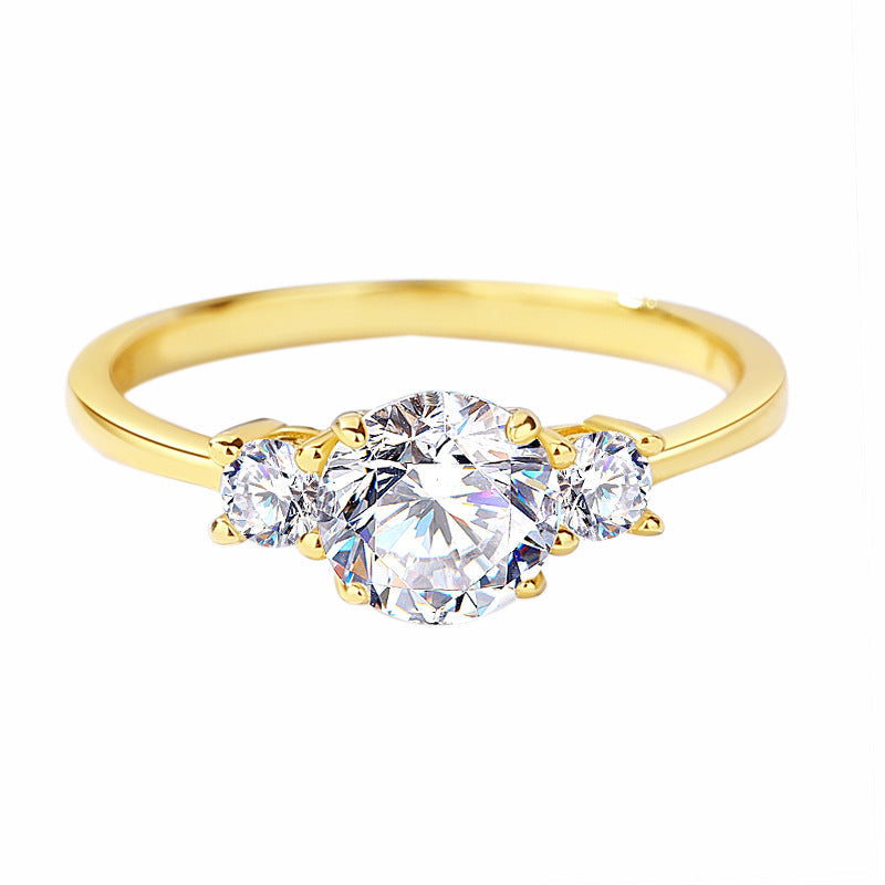 925 Sterling Silver Moissanite Ring