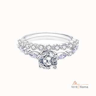 925 Sterling Silver Moissanite Ring