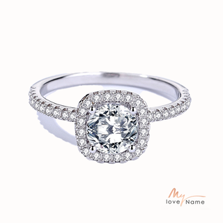 925 Sterling Silver Moissanite Ring