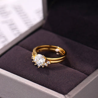 925 Sterling Silver Moissanite Ring