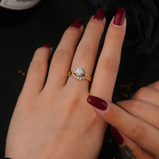 925 Sterling Silver Moissanite Ring
