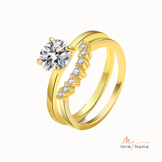 925 Sterling Silver Moissanite Ring