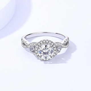 925 Sterling Silver Moissanite Ring
