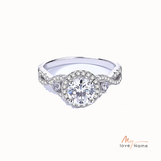 925 Sterling Silver Moissanite Ring