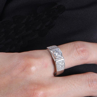 925 Sterling Silver Moissanite Ring