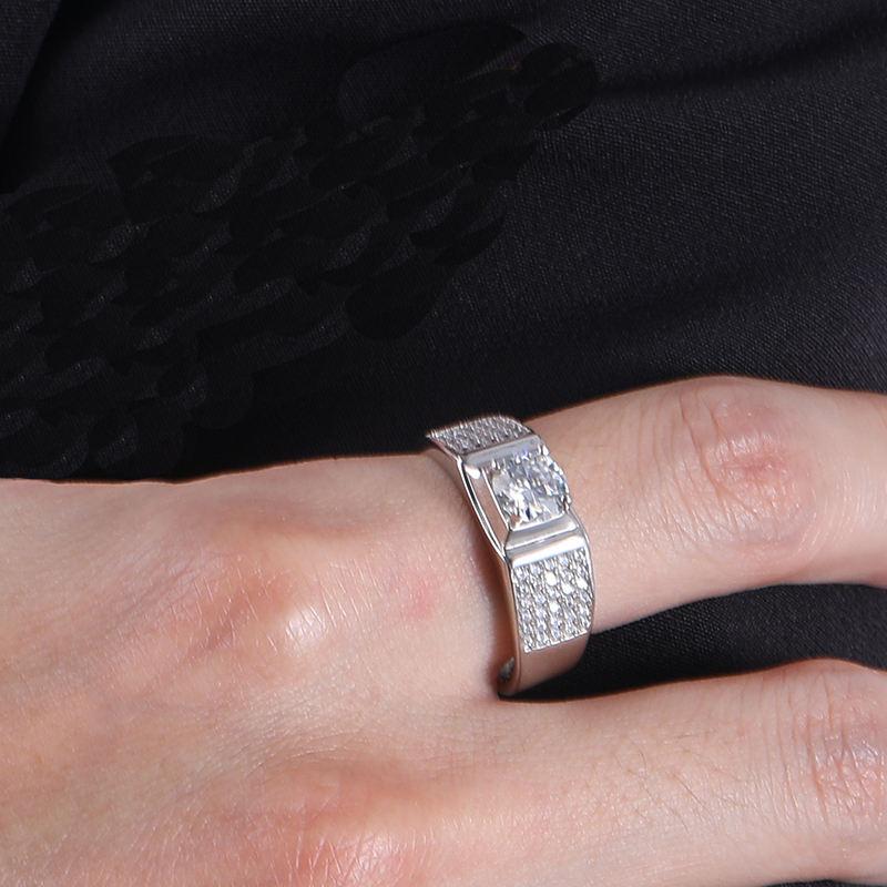 925 Sterling Silver Moissanite Ring