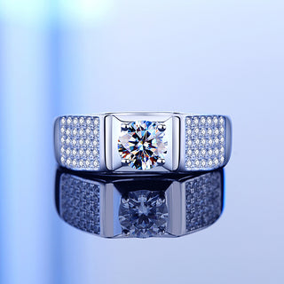 925 Sterling Silver Moissanite Ring