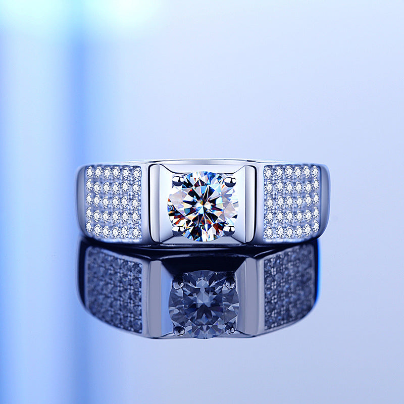 925 Sterling Silver Moissanite Ring