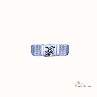 925 Sterling Silver Moissanite Ring