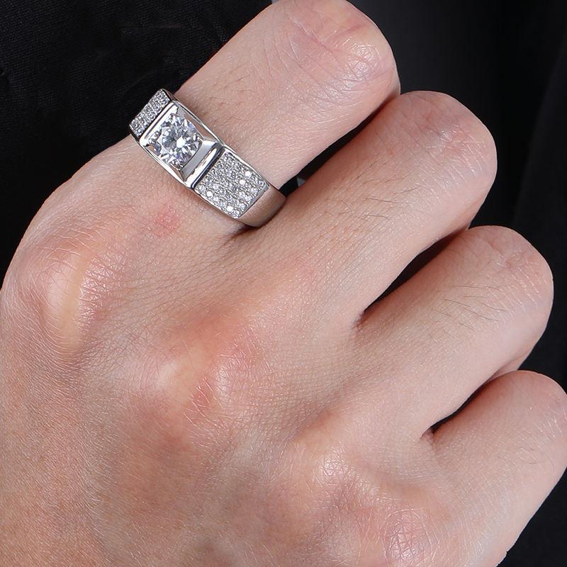 925 Sterling Silver Moissanite Ring