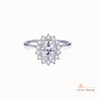 925 Sterling Silver Moissanite Ring