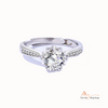 925 Sterling Silver Moissanite Ring