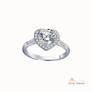 925 Sterling Silver Moissanite Ring