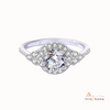 925 Sterling Silver Moissanite Ring