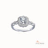 925 Sterling Silver Moissanite Ring