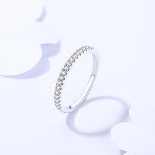 925 Sterling Silver Moissanite Ring