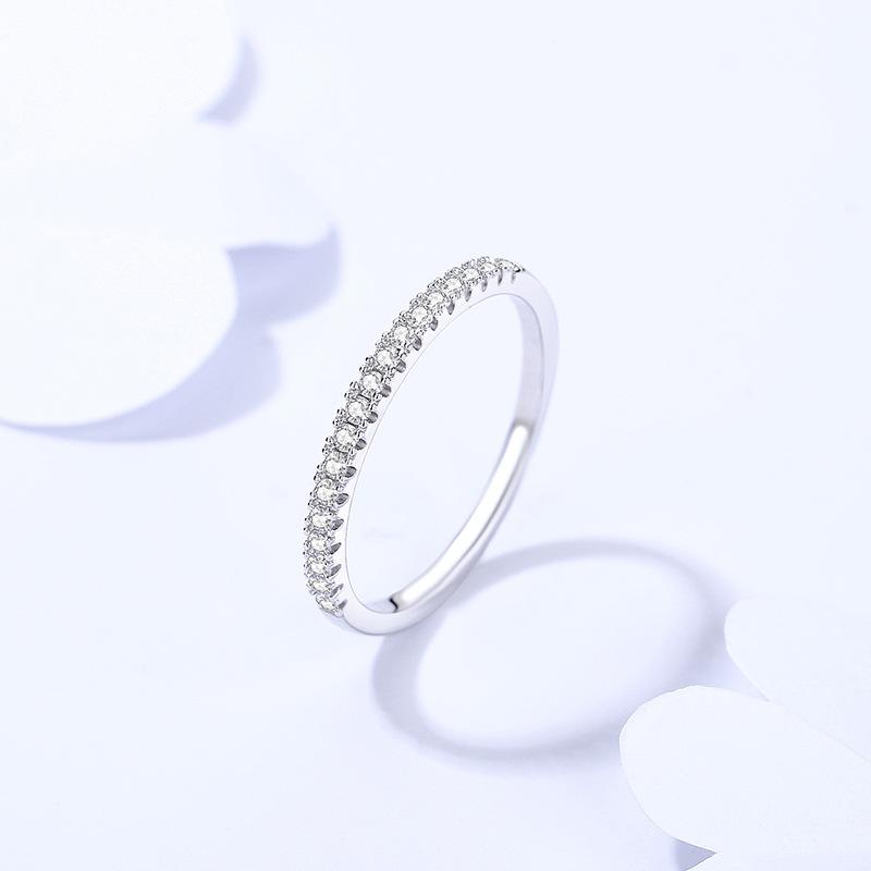 925 Sterling Silver Moissanite Ring