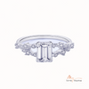 925 Sterling Silver Moissanite Ring