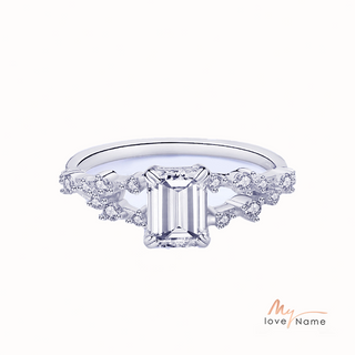 925 Sterling Silver Moissanite Ring