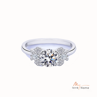 925 Sterling Silver Moissanite Ring