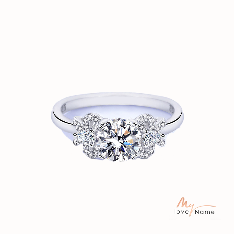 925 Sterling Silver Moissanite Ring