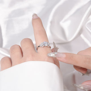 925 Sterling Silver Moissanite Ring