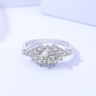 925 Sterling Silver Moissanite Ring