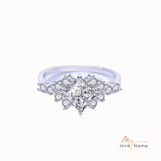 925 Sterling Silver Moissanite Ring