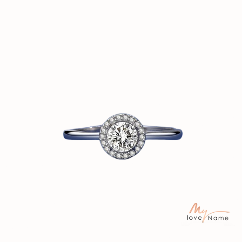 925 Sterling Silver Moissanite Ring