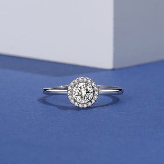 925 Sterling Silver Moissanite Ring