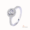 925 Sterling Silver Moissanite Ring