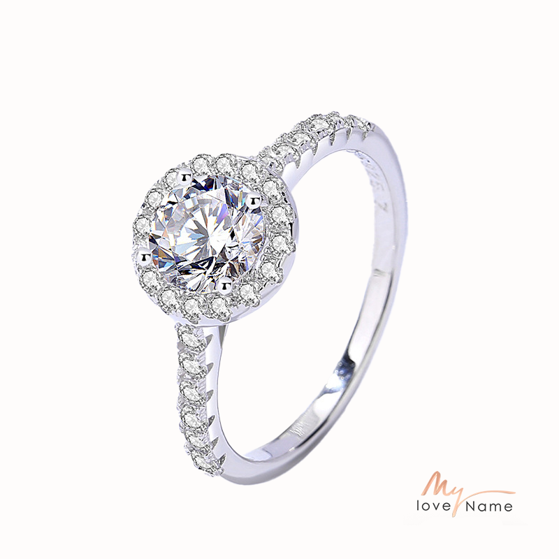 925 Sterling Silver Moissanite Ring