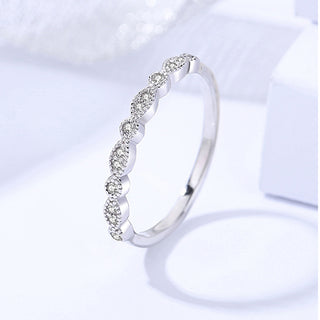 925 Sterling Silver Moissanite Ring