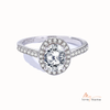 925 Sterling Silver Moissanite Ring