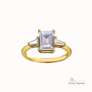 925 Sterling Silver Moissanite Ring