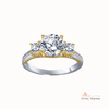 925 Sterling Silver Moissanite Ring