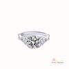 925 Sterling Silver Moissanite Ring