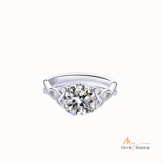 925 Sterling Silver Moissanite Ring