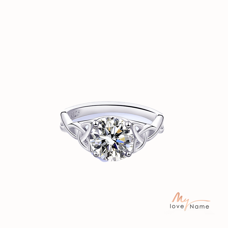 925 Sterling Silver Moissanite Ring