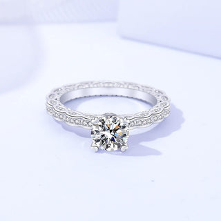 925 Sterling Silver Moissanite Ring