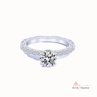 925 Sterling Silver Moissanite Ring