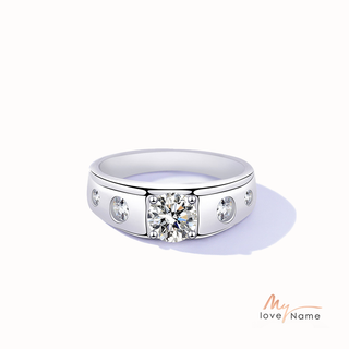 925 Sterling Silver Moissanite Ring
