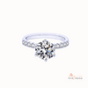 925 Sterling Silver Moissanite Ring