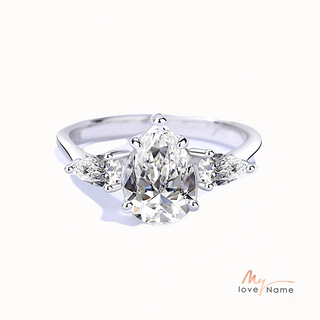 925 Sterling Silver Moissanite Ring